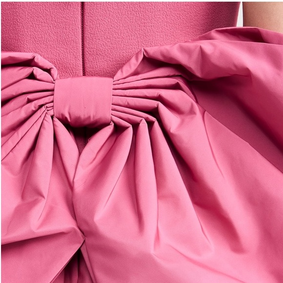 Rebecca Vallance Anais Bow Midi Dress, Rose Pink, 8 UK/ 4US - Picture 16 of 16